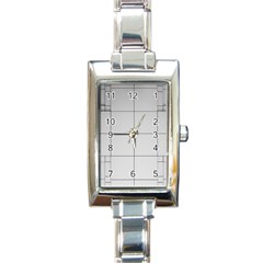 Abstract Architecture Contemporary Rectangle Italian Charm Watch