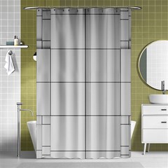 Abstract Architecture Contemporary Shower Curtain 48  X 72  (small) 