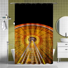 Abstract Blur Bright Circular Shower Curtain 48  X 72  (small) 