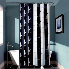 Architecture Building Pattern Shower Curtain 36  X 72  (stall) 