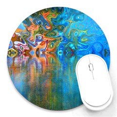 Background Texture Structure Round Mousepads