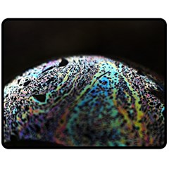 Bubble Iridescent Soap Bubble Double Sided Fleece Blanket (medium) 