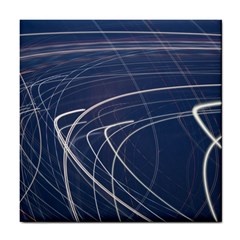 Light Movement Pattern Abstract Tile Coasters by Amaryn4rt