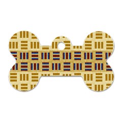 Textile Texture Fabric Material Dog Tag Bone (two Sides)