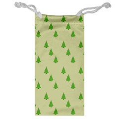 Christmas Wrapping Paper Pattern Jewelry Bag by Nexatart