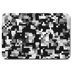 Noise Texture Graphics Generated Large Doormat 