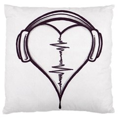 Audio Heart Tattoo Design By Pointofyou Heart Tattoo Designs Home R6jk1a Clipart Large Cushion Case (one Side) by Foxymomma