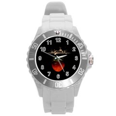 Strawberry Round Plastic Sport Watch (l)