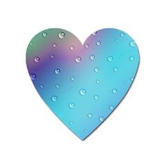 Water Droplets Heart Magnet