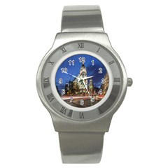 Architecture Building Exterior Buildings City Stainless Steel Watch