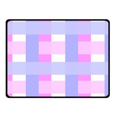 Gingham Checkered Texture Pattern Fleece Blanket (small) by Nexatart