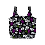 Purple roses pattern Full Print Recycle Bags (S)  Front