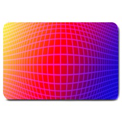 Grid Diamonds Figure Abstract Large Doormat 