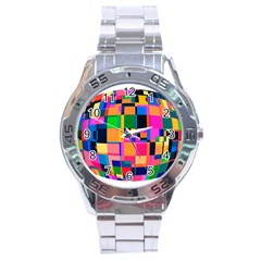 Color Focusing Screen Vault Arched Stainless Steel Analogue Watch by Nexatart