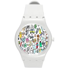 Story Of Our Life Round Plastic Sport Watch (m)