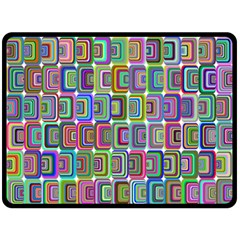 Psychedelic 70 S 1970 S Abstract Double Sided Fleece Blanket (large)  by Nexatart