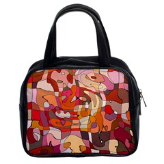 Abstract Abstraction Pattern Modern Classic Handbags (2 Sides)