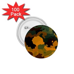 Background For Scrapbooking Or Other Camouflage Patterns Orange And Green 1 75  Buttons (100 Pack) 