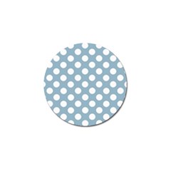 Blue Polkadot Background Golf Ball Marker (10 Pack)