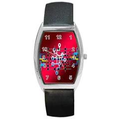 Board Circuits Trace Control Center Barrel Style Metal Watch