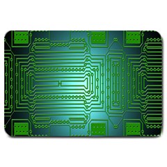 Board Conductors Circuits Large Doormat  by Nexatart