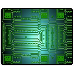 Board Conductors Circuits Fleece Blanket (medium) 