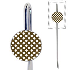 Brown Polkadot Background Book Mark