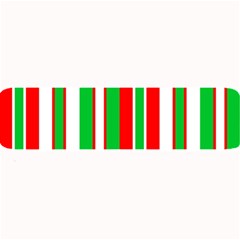 Christmas Holiday Stripes Red Green,white Large Bar Mats by Nexatart