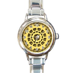 Gears Round Italian Charm Watch