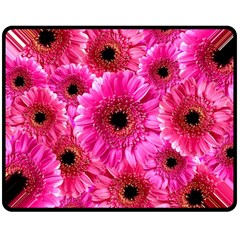 Gerbera Flower Nature Pink Blosso Double Sided Fleece Blanket (medium)  by Nexatart