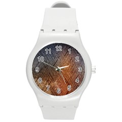 Typography Round Plastic Sport Watch (m)