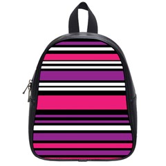 Stripes Colorful Background School Bags (small) 