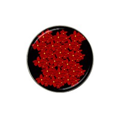 Red Bouquet  Hat Clip Ball Marker (4 Pack) by Valentinaart