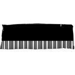 Piano Keyboard With Notes Vector Body Pillow Case (Dakimakura) Body Pillow Case