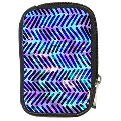 Blue Tribal Chevrons  Compact Camera Cases by KirstenStar