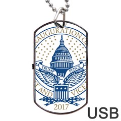 Presidential Inauguration Usa Republican President Trump Pence 2017 Logo Dog Tag Usb Flash (one Side)