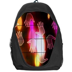 Abstract Background Design Squares Backpack Bag