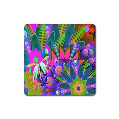 Abstract Digital Art  Square Magnet by Nexatart