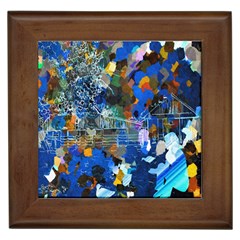 Abstract Farm Digital Art Framed Tiles by Nexatart