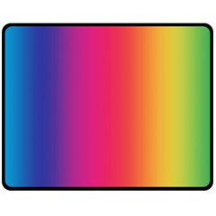 Abstract Rainbow Double Sided Fleece Blanket (medium) 