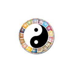 Yin Yang Eastern Asian Philosophy Golf Ball Marker (10 Pack)