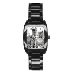 York Cathedral Vector Clipart Stainless Steel Barrel Watch