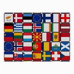 Europe Flag Star Button Blue Large Glasses Cloth