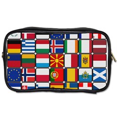 Europe Flag Star Button Blue Toiletries Bags 2-side by Nexatart