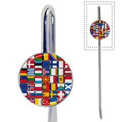 Europe Flag Star Button Blue Book Mark