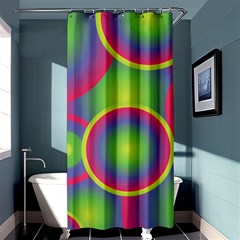 Background Colourful Circles Shower Curtain 36  X 72  (stall) 