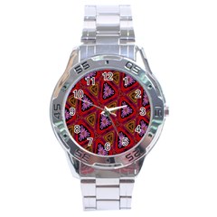 Computer Graphics Graphics Ornament Stainless Steel Analogue Watch