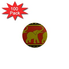 Elephant Pattern 1  Mini Magnets (100 Pack) 