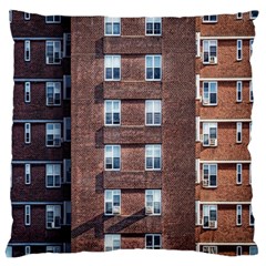 New York Building Windows Manhattan Large Cushion Case (two Sides) by Nexatart