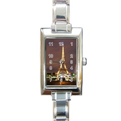 Paris Eiffel Tower Rectangle Italian Charm Watch